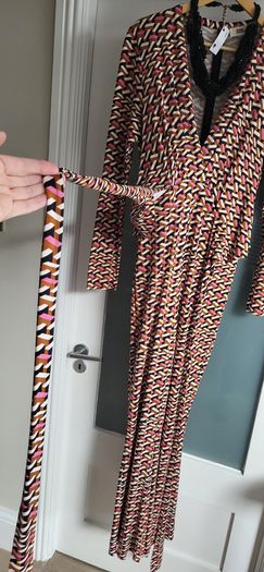 Diane Von Furstenberg 100% Silk Jumpsuit Sz 10USA (Fit 14-16UK) - Rrp 395 (New)