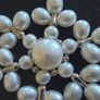 silver necklace with natural pearls Image 7