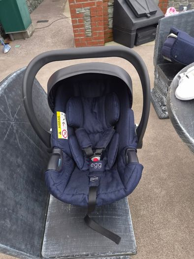 Egg pram 3-piece set in navy