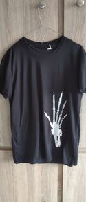 Man t shirt black with print fits sm  new