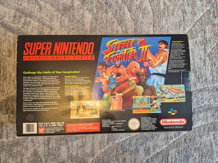 Super Nintendo Streetfighter 2 Console Boxed