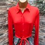 Vintage Red floral maxi 1970s Shirt Dress, hippie boho Retro, button & zip fastening Size Small maybe Medium( check measurements) Postage included Image 2