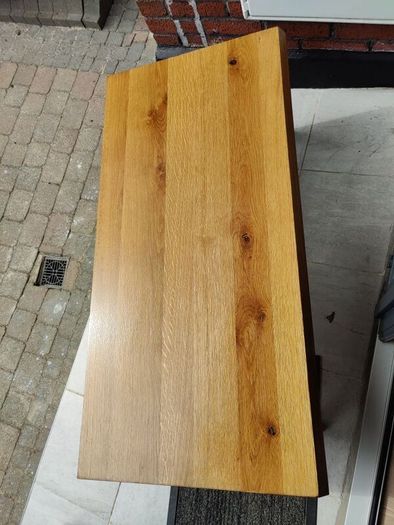 Solid oak coffee table