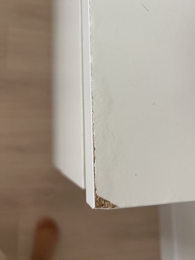 malm white drawer