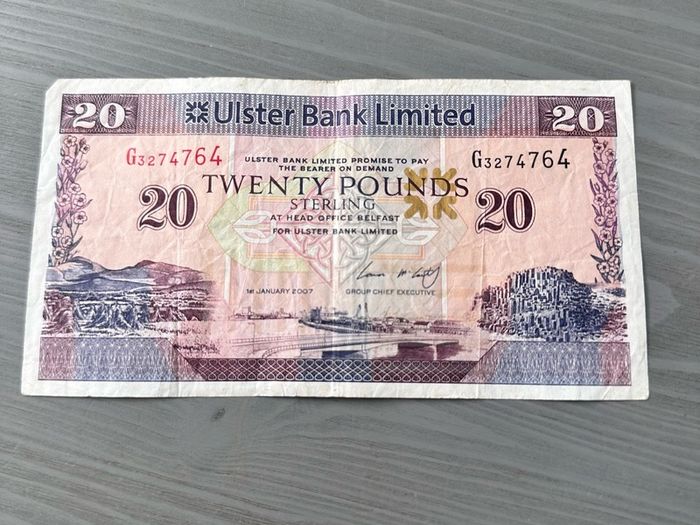 NORTHERN IRELAND 20 Pounds 2007, Ulster Bank Limited