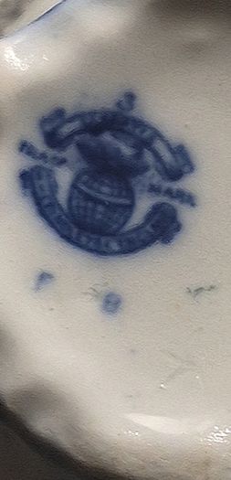 Antique Flow Blue Vase Doreen W.H.Grindley