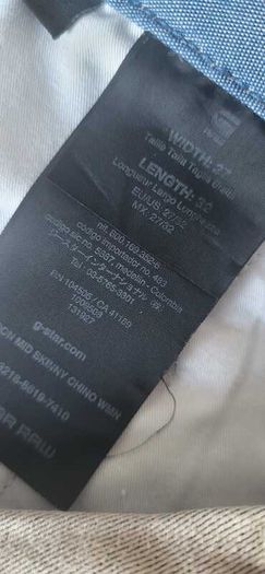 G-STAR Mid Skinny Chino Sz W27 L32