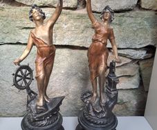 Antique Spelter figurines