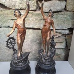 Antique Spelter figurines