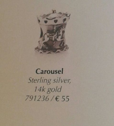New genuine pandora 14k and silver charm
