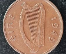 Ireland 1949 Half Penny coin