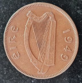 Ireland 1949 Half Penny coin