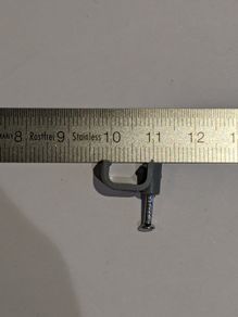 Cable wall clips, 1.5mm, grey