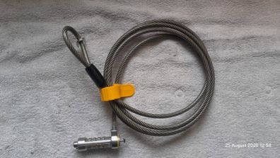 Kensington K64561 Combosaver Combination Laptop T-bar Lock, 6ft Steel Cable
