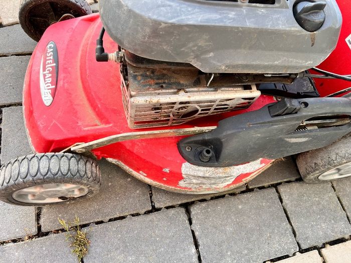 petrol lawnmower