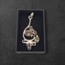 Vintage Large Chunky Smoky Quartz Silver Pendant Image 10