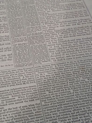 19th Century Family Bible (13x11 inches)