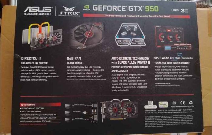 Still Sealed Asus Strix GTX950