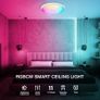 Bathroom Led Ceiling Light Smart - 24W RGBCW Color 3000-6500k Dimmable Bath Ceiling Lights Round with Remote Control Ceiling Lamp for Bedroom Hallway Kitchen Image 6