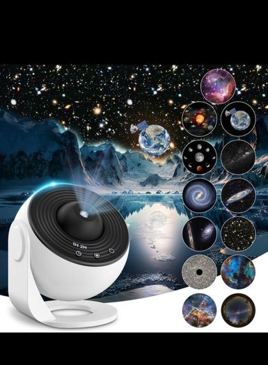Planetarium Star Projector,Realistic Starry Sky Night Light with 12 Film Discs