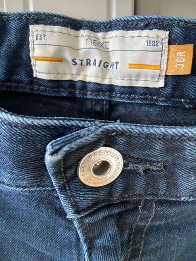 Next men's straight fit indigo blue 36R