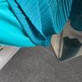 Worn once, like new. Fully lined beautiful dressy Turquoise pleated trousers. Fit 10-14. Image 4