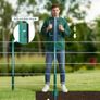 Metal Fence Posts 152cm / 5ft, Pack of 10, Sturdy Duty No Digging Garden U Post for Wire Fencing Steel Poles for Yard, Outdoor Wire Image 4