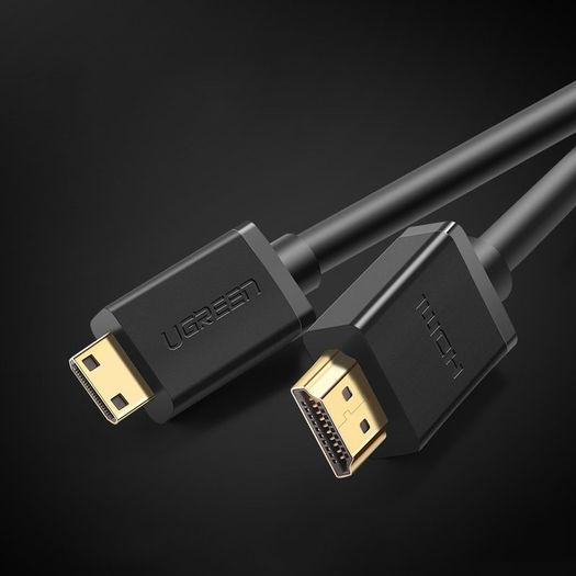 Ugreen Premium 1.5M Mini HDMI (Male) to HDMI (Male) 3D/UHD 4K@60Hz Bi-Directional Cable (Gold-Plated) (Brand New/Warranty)