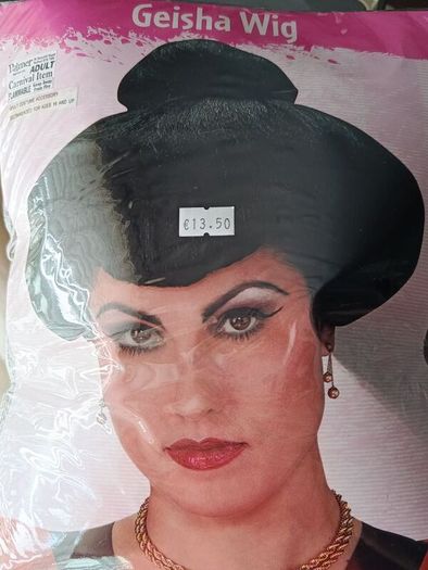 Geisha fancy dress wig
