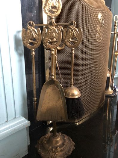 fireplace brass companion set