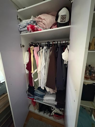 wardrobe and shelf