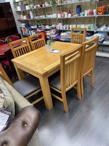 Solid wood table and 6 chairs