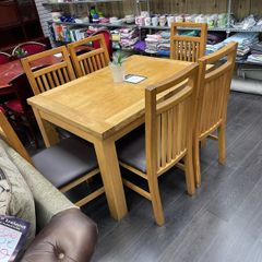 Solid wood table and 6 chairs