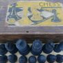 Vintage Wood  Chess Pieces In Box 70s vintage in very good condition Image 3