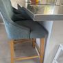 3 x upholstered bar stools chairs Image 4
