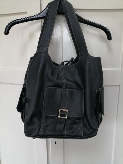 Getulio Black Leather Bag