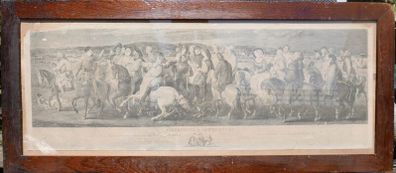 Rare 1817 Pilgrimage To Canterbury Engraving nicely