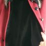 CENTIGRADE Sheepskin style faux suede shearling red coat with stud detail Sz XL (16-20) -Rrp 150 sterling Image 8