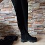 Black Suede Over The Knee Long Boots, size 39 Image 4