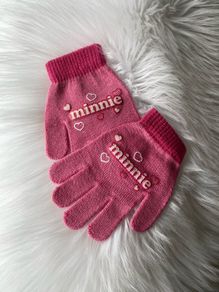 Disney Minnie Mouse Pink Winter Gloves