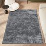 Area Rugs  Soft, Short Pile Monochrome Carpets - Anti-Slip Backing, Machine Washable, Modern Fluffy Rugs for Living Room, Bedroom, Kitchen, Enterance - Anthracite, 60x110 cm Image 5