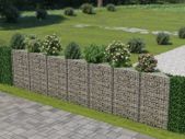 Gabion Wall Galvanised Steel 450x30x100 cm