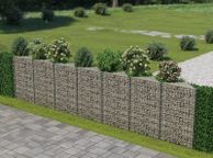 main image for ad Gabion Wall Galvanised Steel 450x30x100 cm