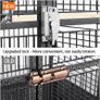 Large Aviary Cage for Parrots Inseparable Large with Pedestal Metal Wheels for Indoor Outdoor 65.5 x 65.5 x 156 cm Black Image 8