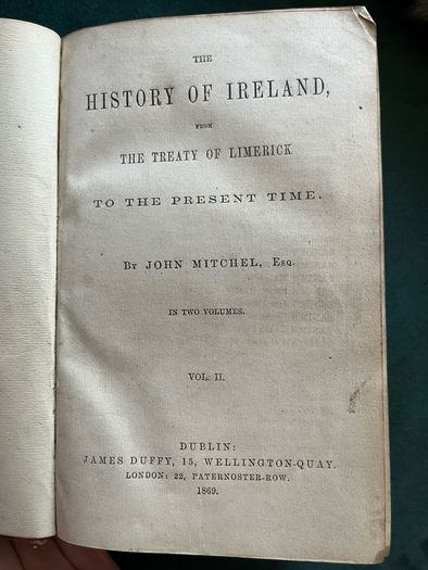 Antique The History of Ireland book 1869 Volume II