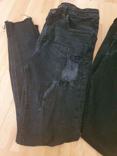 Jeans 2 Pair from River Island .. Age: 11 years ..  Colour: Black .. Now Reduced 10.00euro for Both