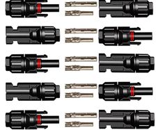 10x Solar Connectors with 2pcs Spanner Waterproof Solar Panel Connector SOLAR PV Connector For Solar cable