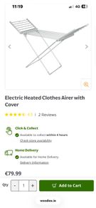 New electric heated clothes rack