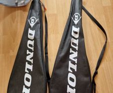 Squash Rackets x 2 + Covers (2) + 3 Squash Balls