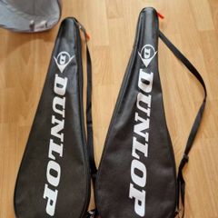 Squash Rackets x 2 + Covers (2) + 3 Squash Balls